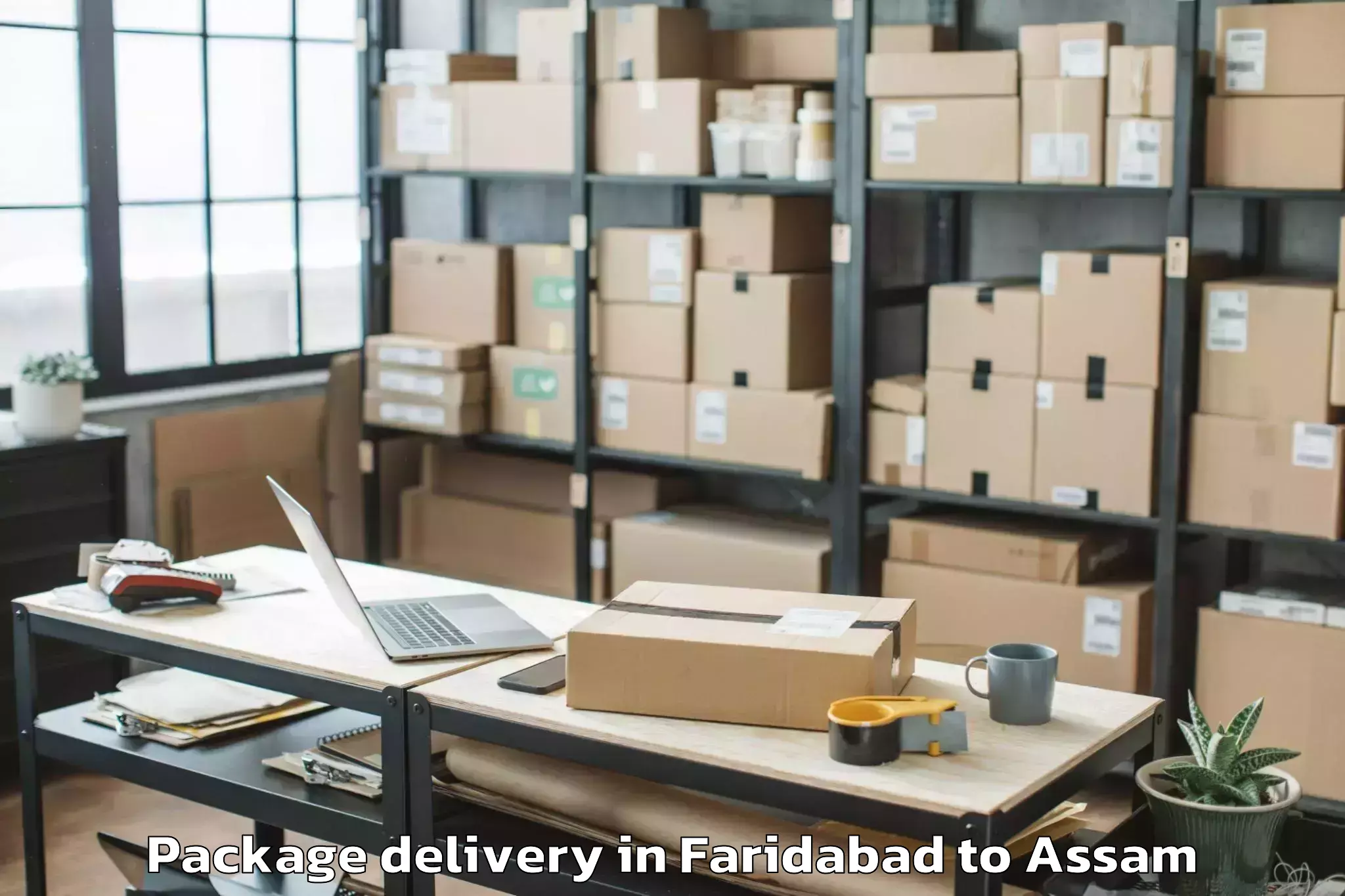 Trusted Faridabad to Dergaon Package Delivery